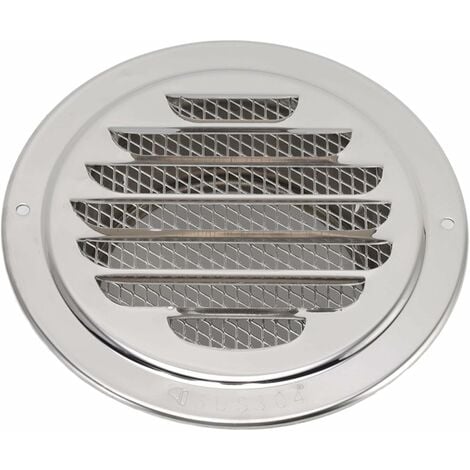 NAXUNNN Air Vent Cover 304 Stainless Steel Round Exhaust Duct Grille Plug for Kitchen and Bathroom Fine Metal Mesh Flat Cover 100mm