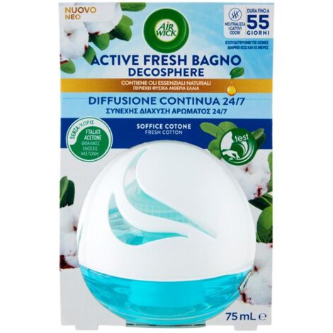 AIR WICK DEODORANTE AMBIENTE ACTIVE FRESH BAGNO 75ML SOFFICE COTONE OKY