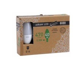 Image of Ferramenta&casalinghi - lampada led oliva E14 w 5.5 2700K Cf.Pz.4 airam