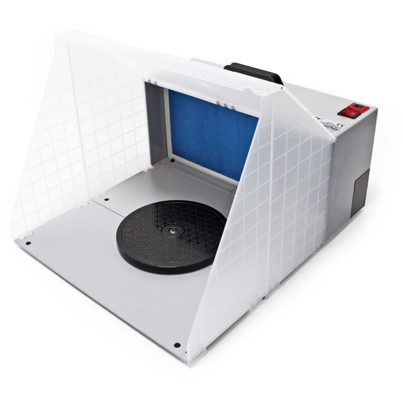 Xpotool - Wiltec Cabine d'aspiration pour aérographie airbrush 230 v – Silencieuse 52 dB – Débit 3 m³/mn – Filtre extraction vapeur brouillard