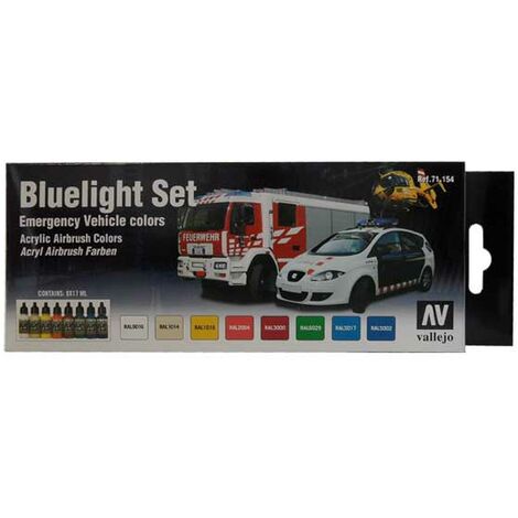 Airbrush Farb-Set Bluelight Set Vallejo 71.154
