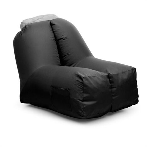 Airchair Fauteuil gonflable 80x80x100cm sac à dos lavable - noir
