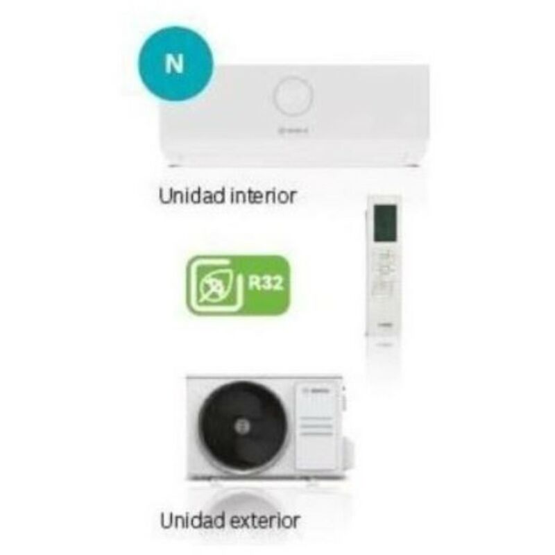 

Aire Acondicionado BOSCH CLIMATE 3000I 7,0-3 R32 6048 fg/h Blanco A++/A+++