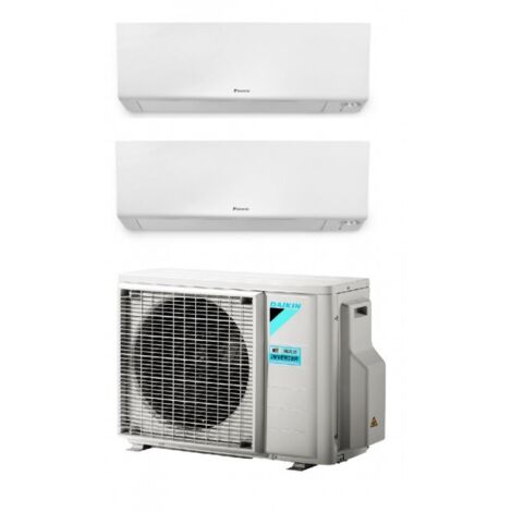 Aire acondicionado de pared Daikin Dualsplit 9000 + 9000 btu gas R32 wifi incluido Blanco - Standard