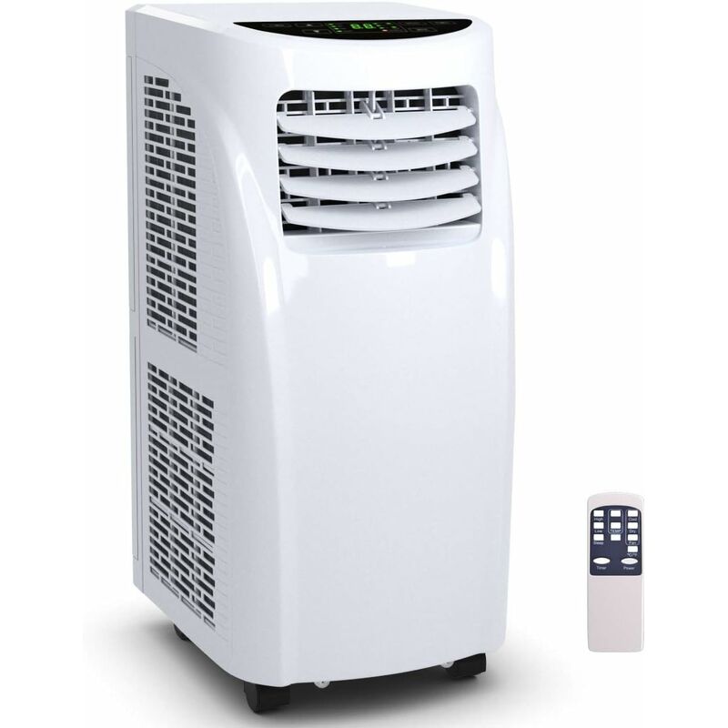 

Costway - Aire Acondicionado Móvil Deshumidificador Portátil con Manguera de Escape de 1,5 m Control Remoto /785W /55db/por 20 ㎡/17 ℃ -30 ℃
