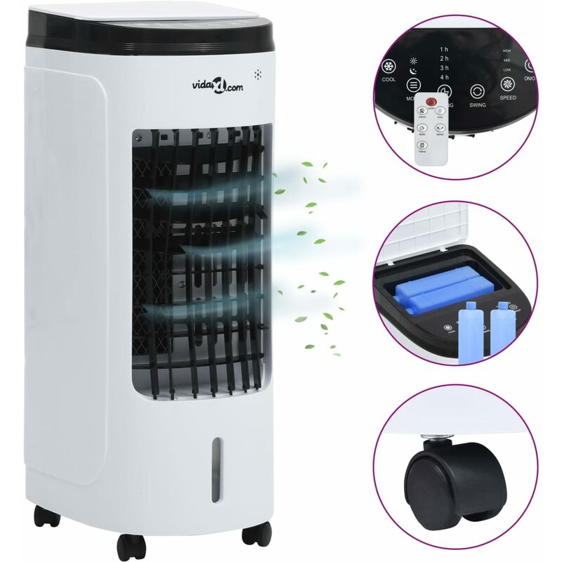 

Aire acondicionado móvil 3 en 1 blanco negro 60 W - Blanco