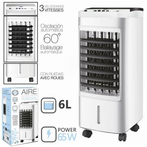 AIRE ACONDICIONADO PORTATIL 3 VEL 65 w 6 litros