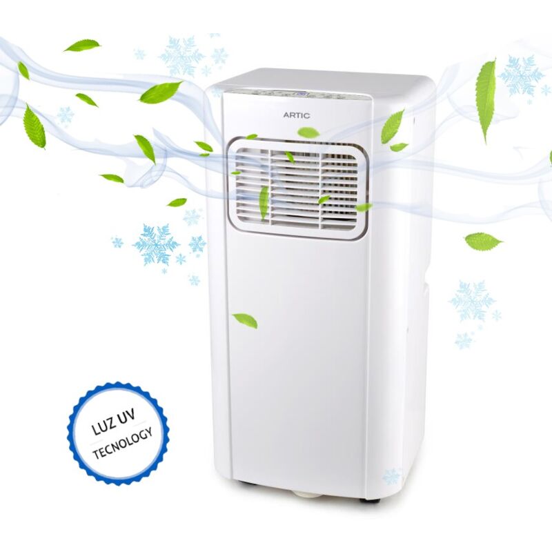 

Aire acondicionado portátil con luz UV 4 en 1 ARTIC UV 9000 Btu | 380m3 timer 24h on/off | 2250 Frigorías 2600w