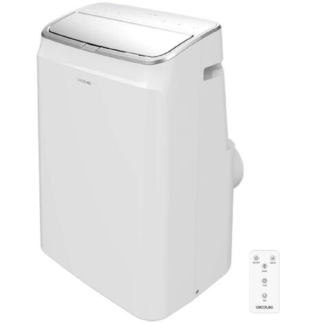 Aire Acondicionado Portátil con Mando a Distancia y Bomba de Calor ForceClima 12600 Soundless Heating. 12000 BTU Cecotec - Blanco