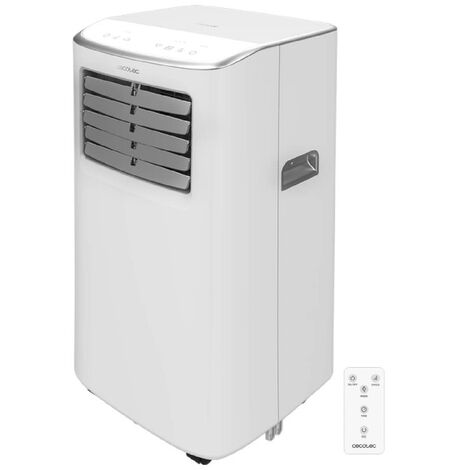Aire Acondicionado Portátil con Mando a Distancia y Control Táctil ForceClima 7400 Soundless Touch. 7000 BTU Cecotec - Blanco