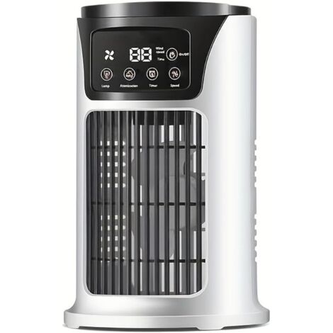Aire acondicionado portátil, humidificador, enfriador, función 3 en 1, 6 velocidades de viento, esencial para la oficina y el hogar, USB