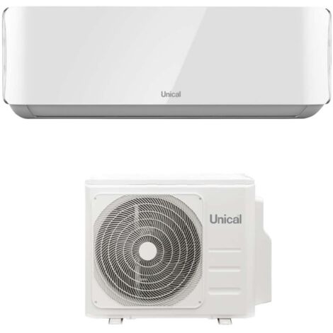 Aire acondicionado Unical Inverter Mono Split serie AIR CRISTAL 24000 Btu KMUN 24H R-32 Wi-Fi Opcional