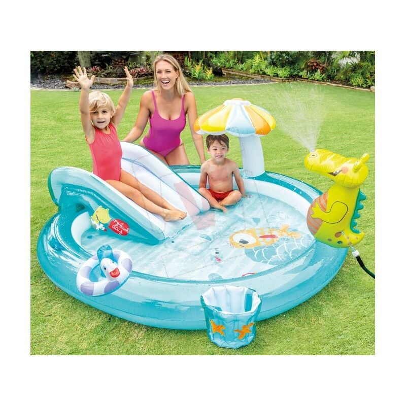 Intex - play center alligatore cm, 201x170x84 h (lt, 160)