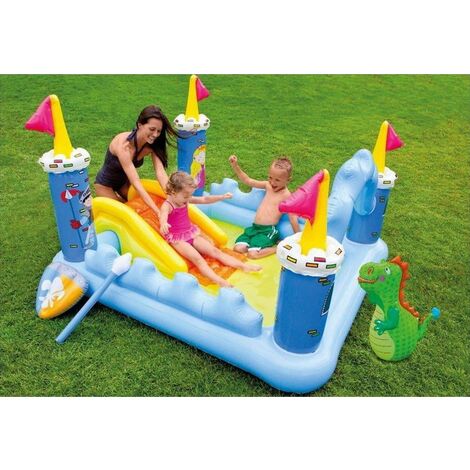 Aire de jeu gonflable château médiéval Intex