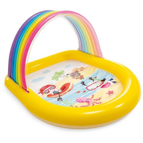 AIRE DE JEUX ARC EN CIEL GONFLABLE INTEX POUR ENFANT - incolore - 57156NP
