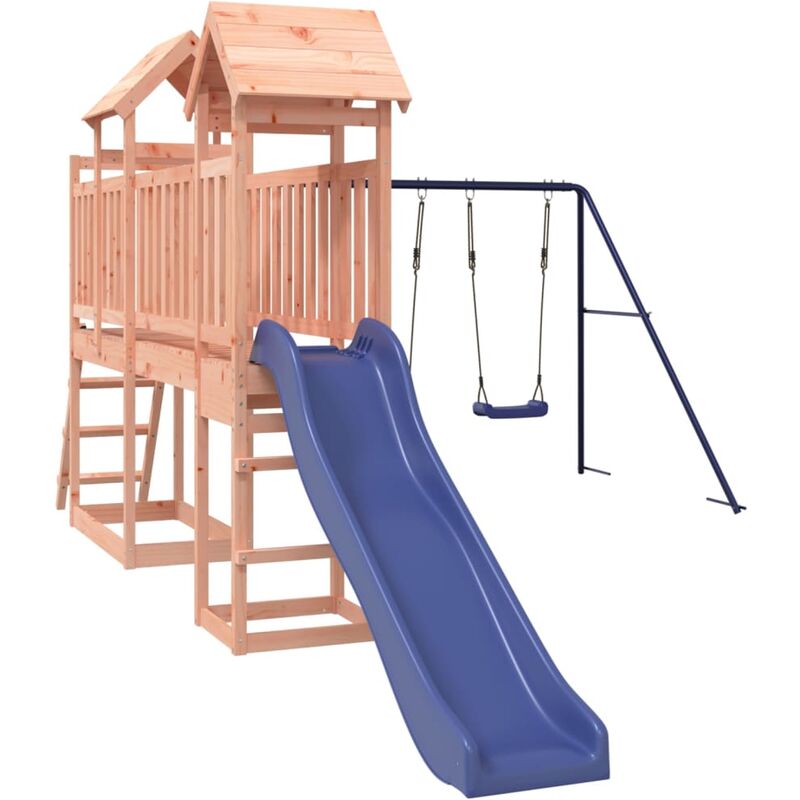 Helloshop26 - Aire de jeux d'extérieur balançoires toboggan portiques robuste jeux jardin 313 x 525 x 214 cm bois massif de douglas