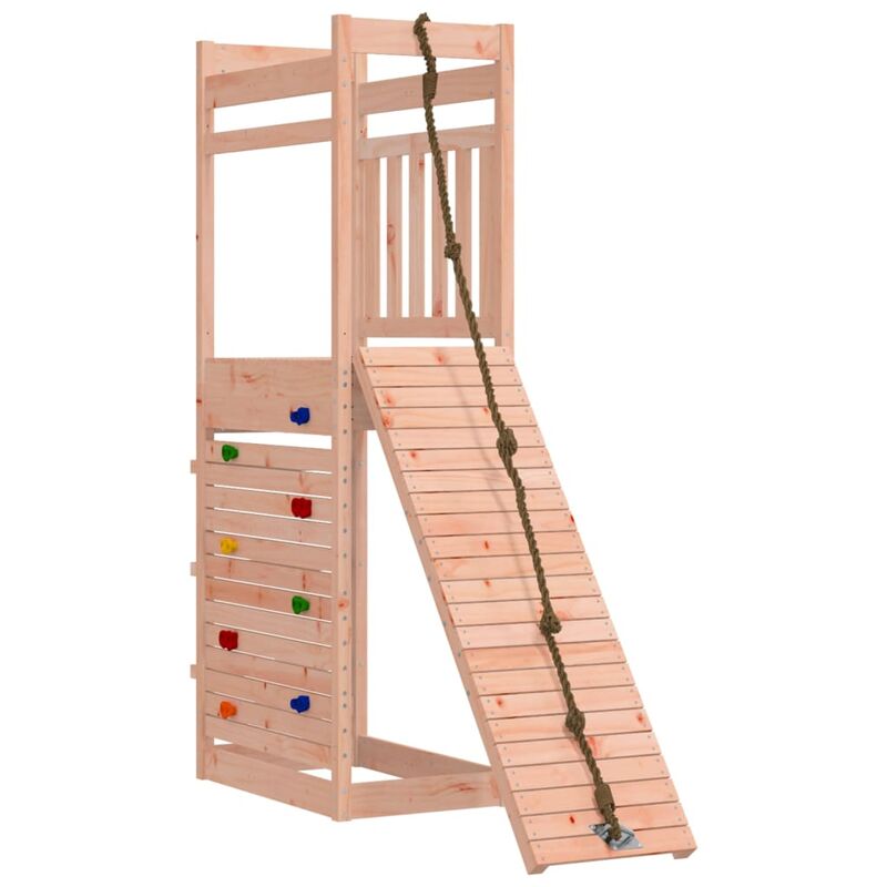 Helloshop26 - Aire de jeux d'extérieur balançoires toboggan portiques robuste jeux jardin 53 x 174 x 207 cm bois massif de douglas