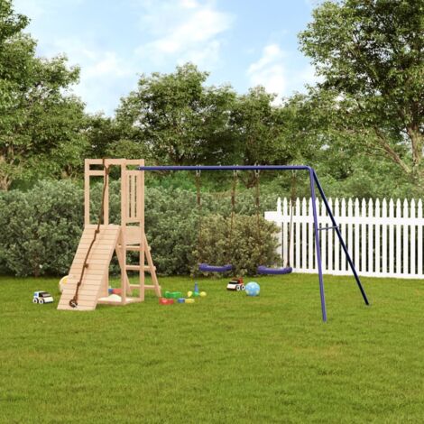 Aire de jeux d'extérieur bois de pin massif   - N/A