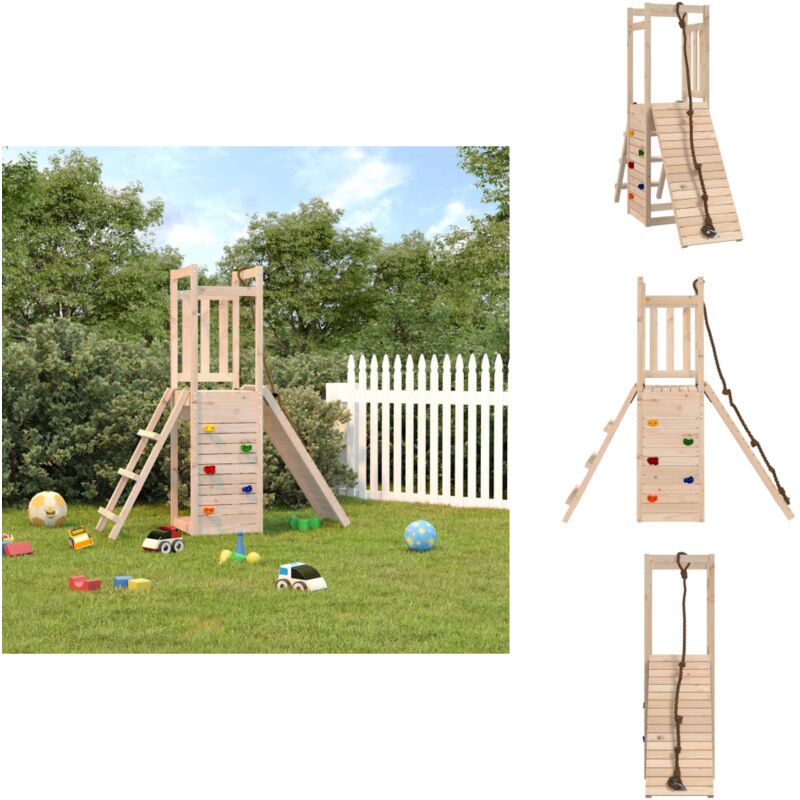 Vidaxl - Aire de jeux d'extérieur bois de pin massif - Ensemble De Jeux Extérieur - Aire De Jeux - Jouet En Bois - Jeux D'enfants - Jardin