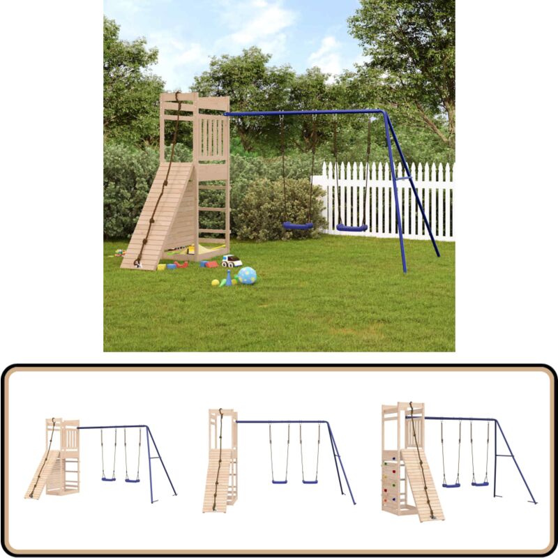 Vidaxl - Aire de jeux d'extérieur bois de pin massif - Jeux D'extérieurs - Aire De Jeux - Jeu Enfant - Jouet Extérieur - Espace De Jeux