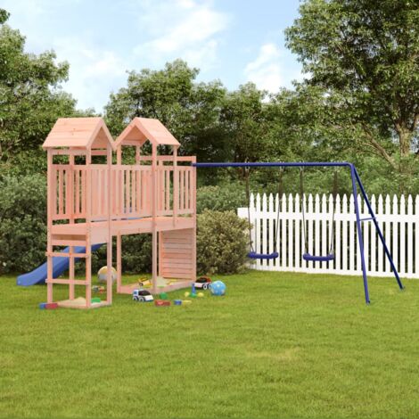 Maisonnette pour enfant en bois Lotti avec escalier et terrasse - Weka -  Happy bois - Le spécialiste des piscines hors sol en bois