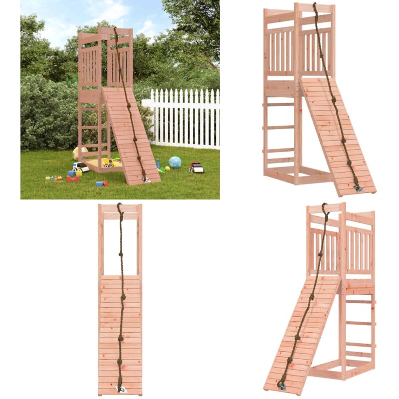 Aire de jeux d'extérieur bois massif de douglas - Ensemble De Jeux Extérieur - Aire De Jeux Bois - Jouet Enfant - Jeux D'extérieur - Bac à Sable