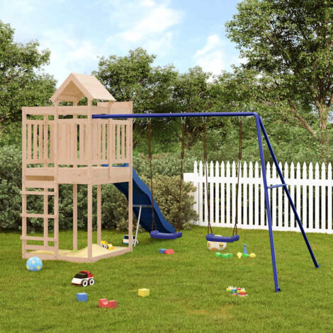 Aire de Jeux d'extérieur Maisonnette de jeu  Maison enfant exterieur bois de pin massif 54216