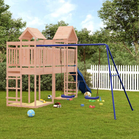 Aire de Jeux d'extérieur Maisonnette de jeu  Maison enfant exterieur bois massif de douglas 86980