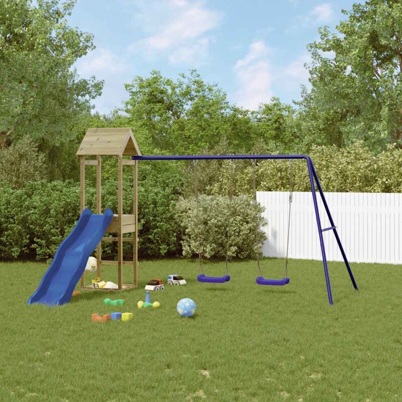 Maisonchic - Aire de jeux d'extérieur, Maisonnette de jeu Parc bois de pin imprégné -ASAF52294 design in