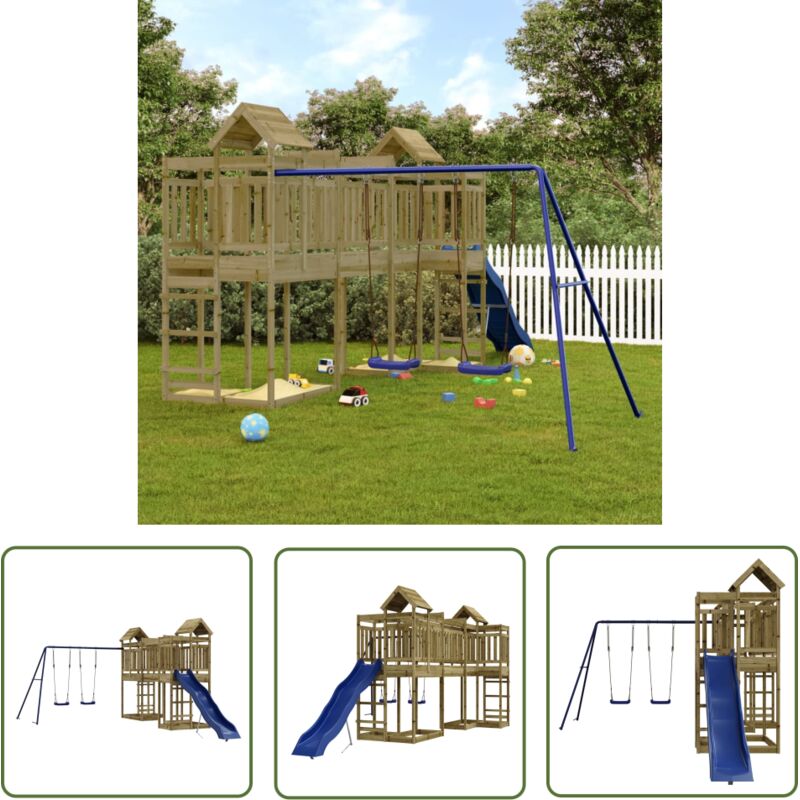 Aire de jeux d'extérieur bois de pin imprégné vidaXL