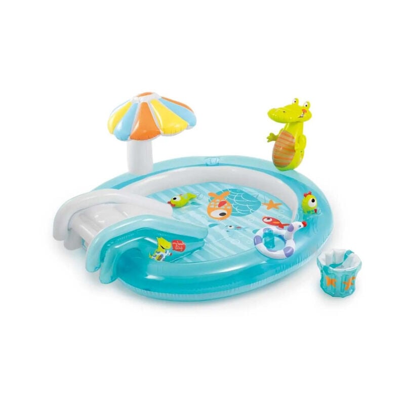 Intex - Aire de Jeux Gonflable 'Alligator' 203cm Multicolore