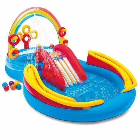 PISCINE POUR ENFANTS INTEX RAINBOW RING PLAY CENTER