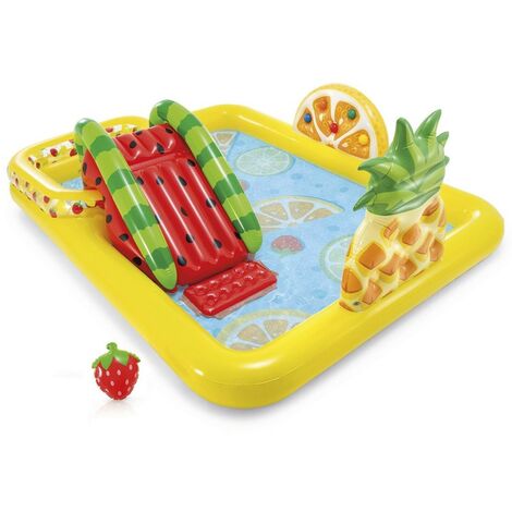 Aire de jeux gonflable Multifruits - Jaune