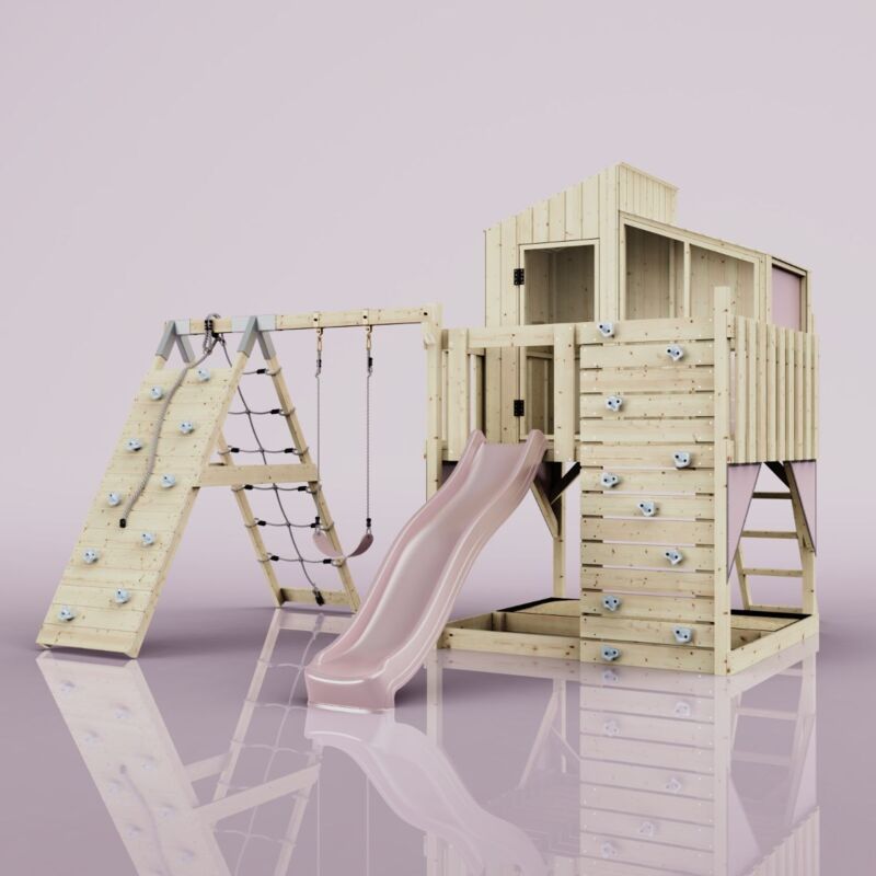 Polarplay - Aire de jeux Julie Rosa 414 x 399 cm Balançoire pour enfants