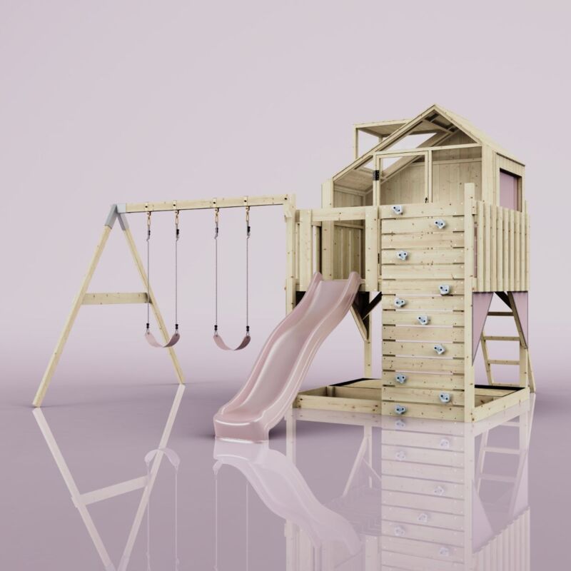 Polarplay - Aire de jeux Lasse Rosa 414 x 399 cm Balançoire pour enfants