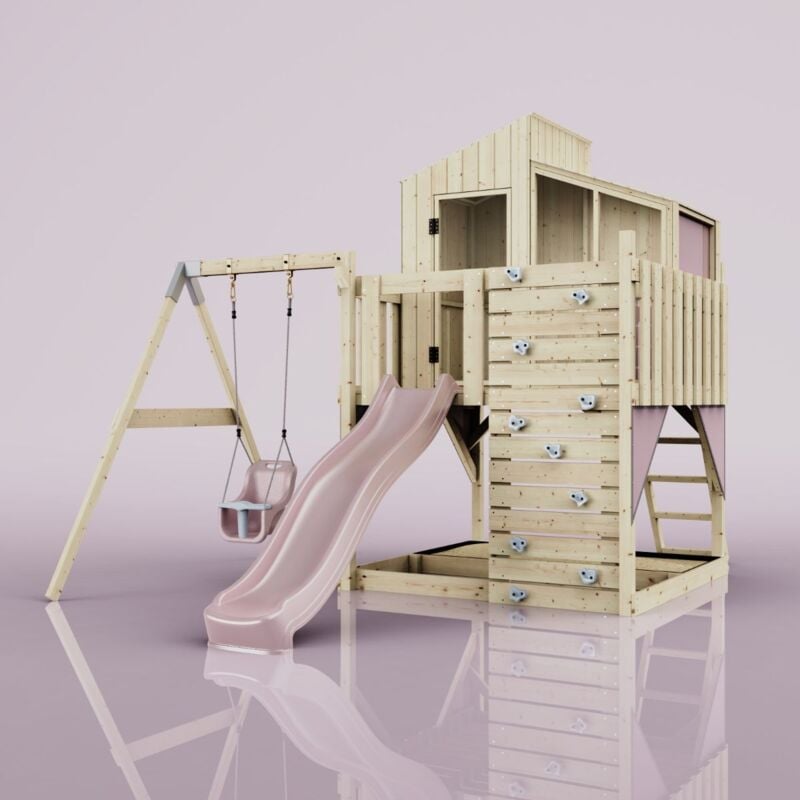 Polarplay - Aire de jeux Lotta Rosa 414 x 308 cm Balançoire bébé