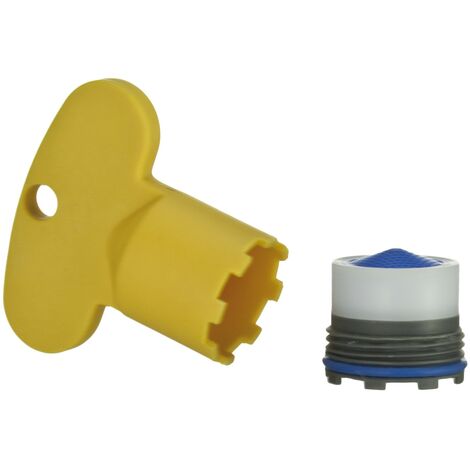 Aireador de caché con llave M18 x 1 para desmontaje 85D18NC  aireador