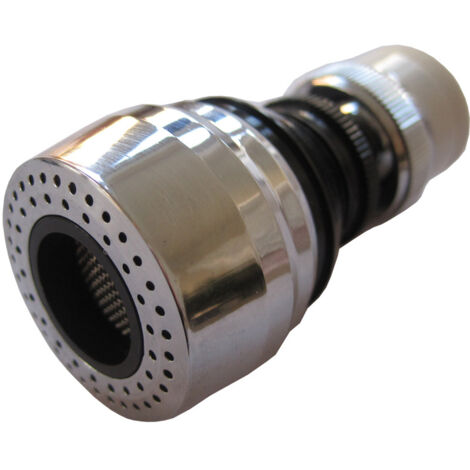 Aireador de grifo articulado de 2 funciones