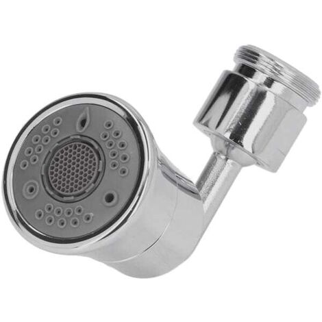 Aireador de grifo de 720 grados, 24 mm/0,9 pulgadas de diámetro, gran angular, 5 funciones, boquilla de extensión antisalpicaduras para la cocina.