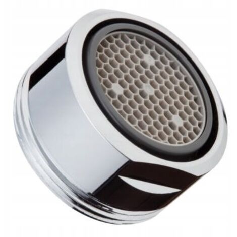 Aireador de grifo de cocina cromado de 24 mm