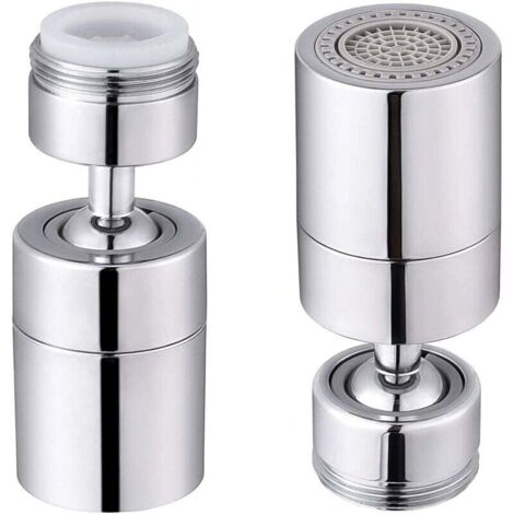 Aireador de grifo giratorio de 360° con 2 modos ajustables - Para cocina y baño - Rosca macho de 24 mm
