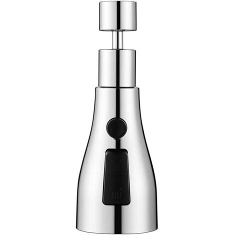 Aireador de grifo giratorio de 360 grados con filtro antisalpicaduras, rociador de grifo, 3 modos de rociado con filtro de cabezal de ducha ajustable para cocina y baño
