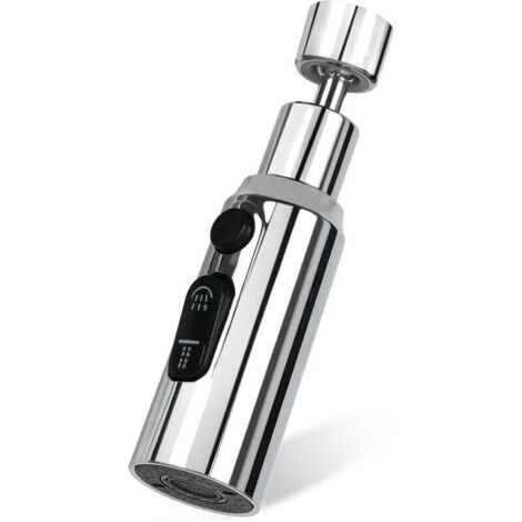 Aireador de grifo KZQ, cabezal rociador giratorio de 360° con 3 modos para fregadero de cocina, adaptador G1/2 FM22 M20 M22 M24