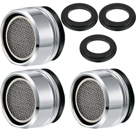Aireador de grifo M24, filtro de ahorro de agua de 3 piezas, accesorios para grifo, difusor, filtro sellado para cocina y baño
