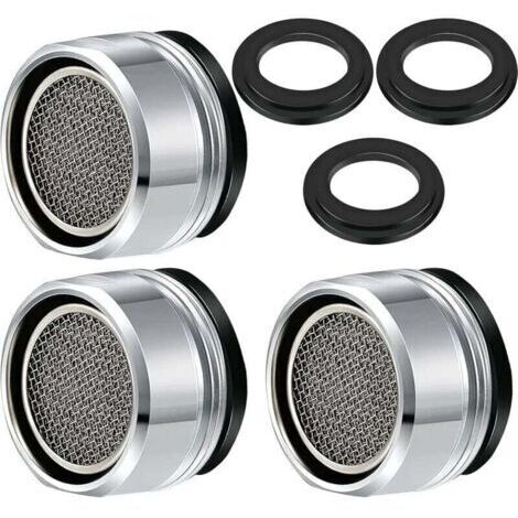 Aireador de grifo M24, filtro de grifo ahorrador de agua de 3 piezas, accesorios para grifo, difusor, filtro de grifo con anillo de sellado para cocina y baño.