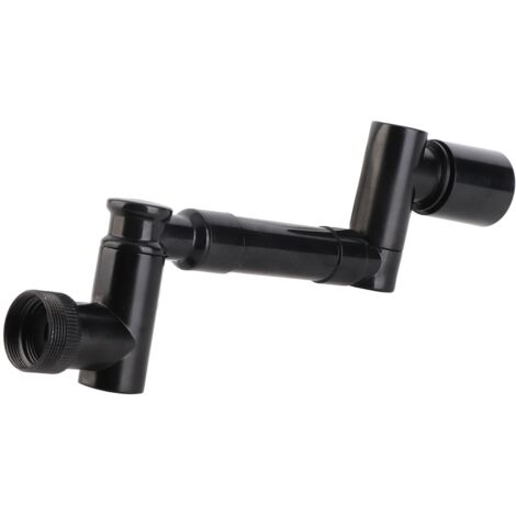 Aireador de grifo metálico giratorio de 1440°, aireador universal para fregaderos de cocina y baño con brazo robótico antisalpicaduras y cabezal rociador giratorio, color negro.