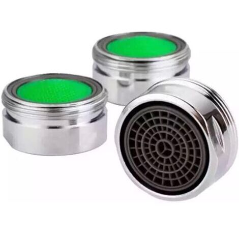 Aireador de grifo universal en juego de 3: ahorro de agua del 50 por ciento sin pérdida de comodidad, calidad profesional