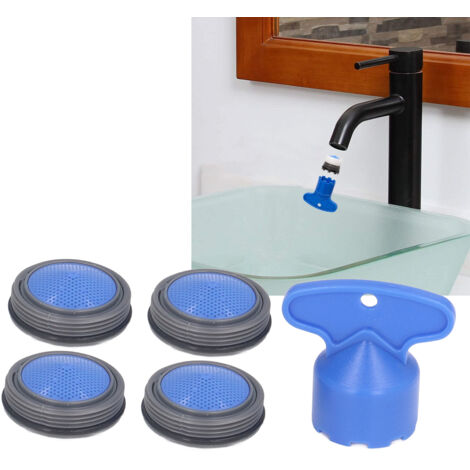 Aireador M24mm para grifos de cocina y baño – juego de repuesto (4 piezas con llave)