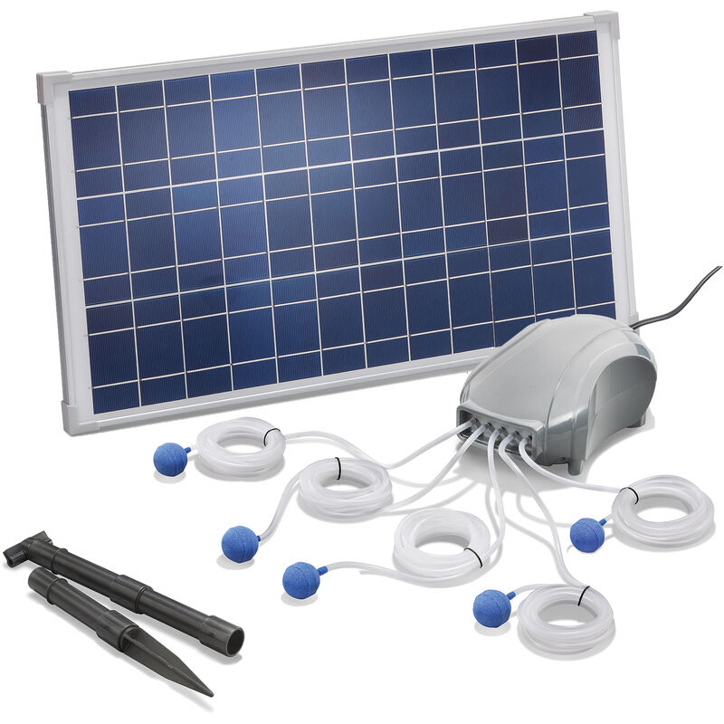 

Aireador solar de bomba para estanque de 25 W y 600 l/h esotec 101076