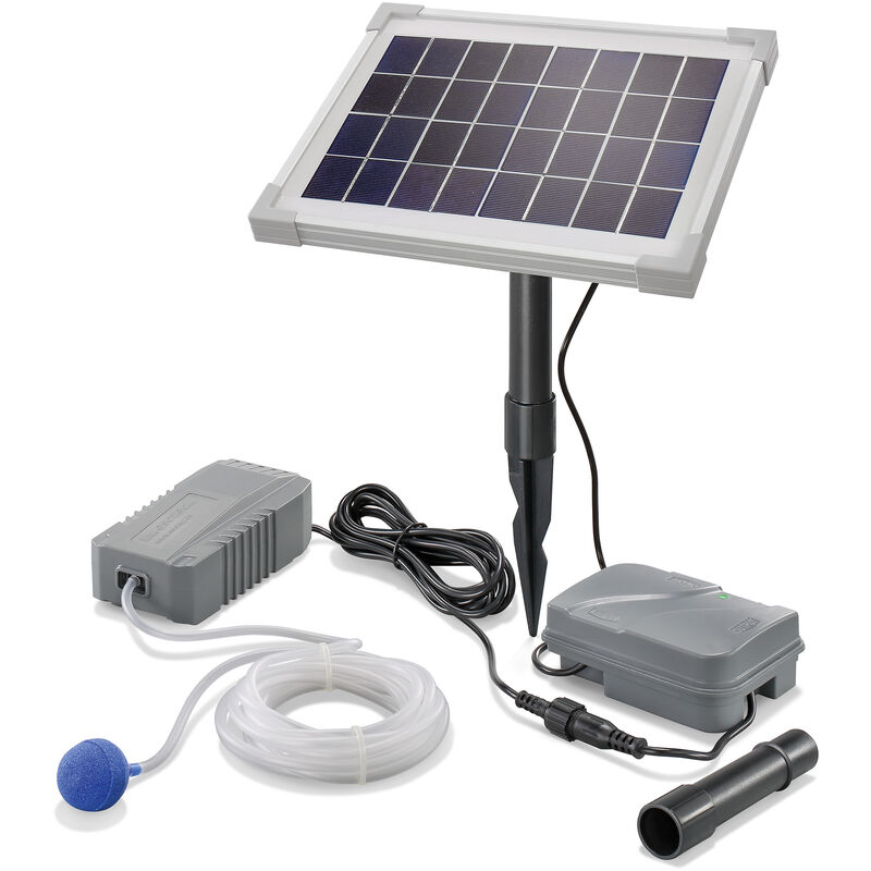 

Esotec - Aireador solar para estanque de 5 W y 130 l/h+batería para la aireación del estanque 101843